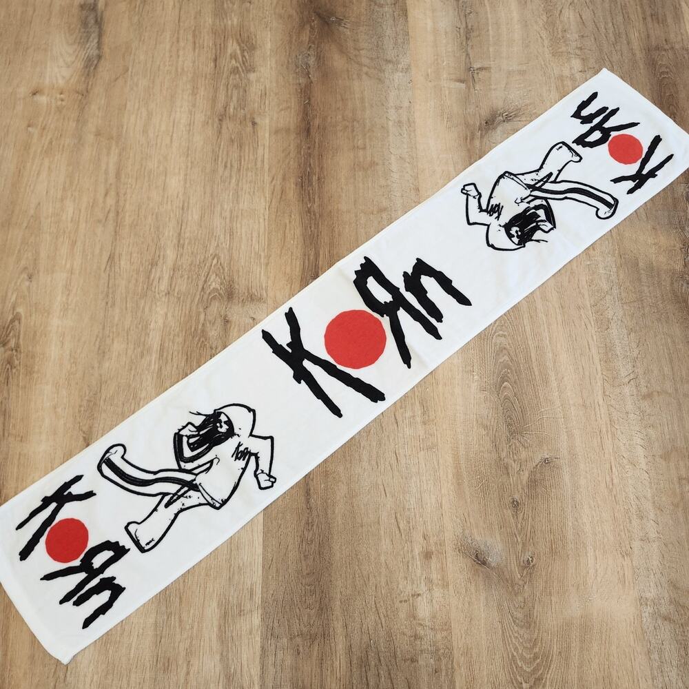 NOS Korn OzzFest Japan 2015 Muffler Towel Rare HTF Authentic Merch Nu Metal Band